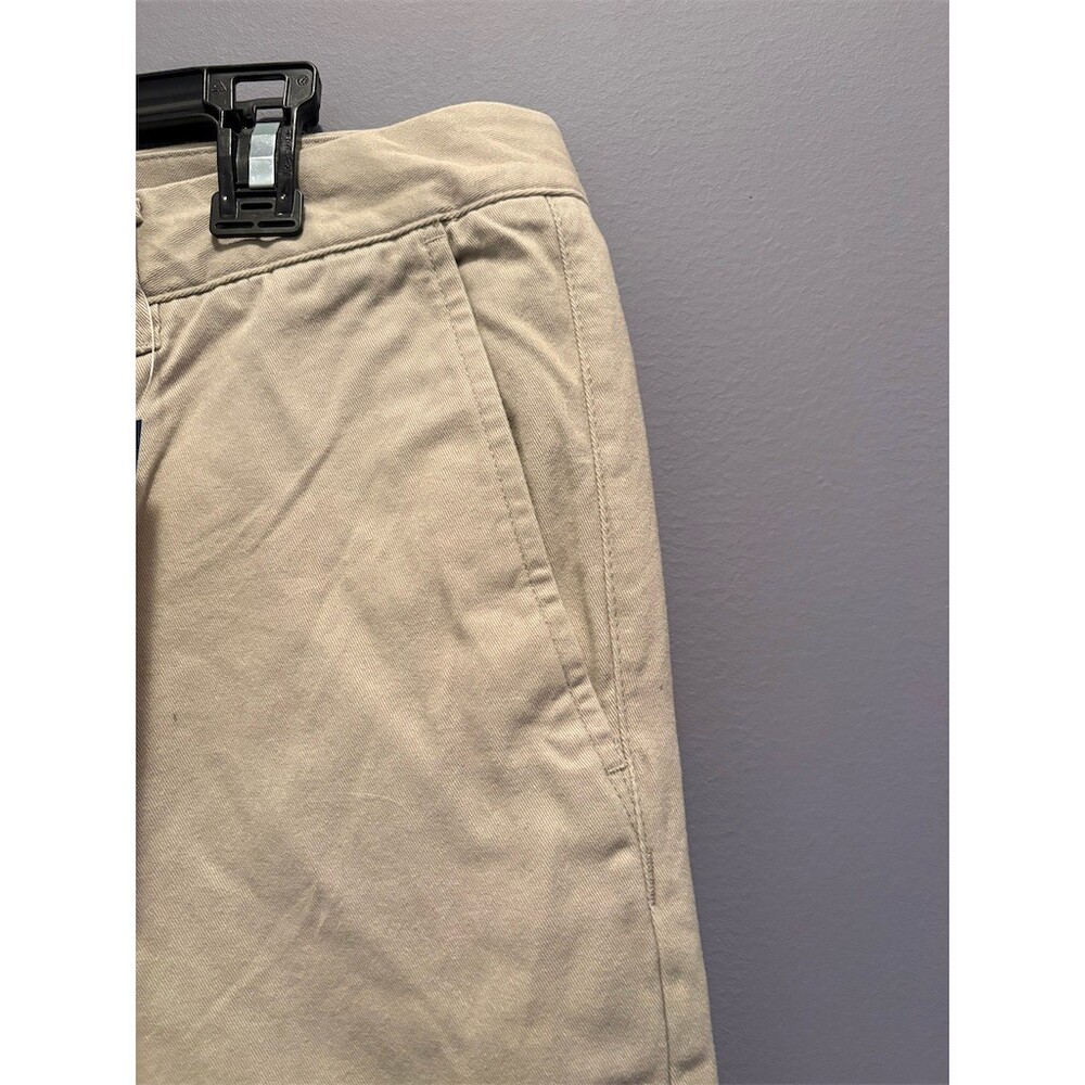 Taylrd Chino Pants Mens 34x32 Beige Flat Front Straight Leg Business - Picture 4 of 10